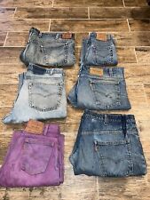 Lote de 6 Jeans Levis Vintage Atacado Anos 80 90 Manchas Mistas DEFEITOS DESGASTADOS, usado comprar usado  Enviando para Brazil