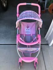 Hauck Pink & Gray Unicorn / Hearts Doll foldable Stroller for sale  Shipping to South Africa
