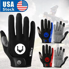 Guantes transpirables para dedos completos al aire libre bicicleta ciclismo almohadilla de gel pantalla táctil guantes, usado segunda mano  Embacar hacia Mexico