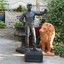 Old Equestrian Horse Lovers Lawn Jockey Statue Sculpture Vintage Replica for sale  Shipping to Canada