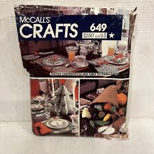 Mccalls 649 crafts for sale  Morrison