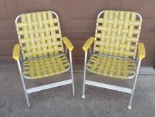 2 vintage yellow chairs for sale  Clintonville