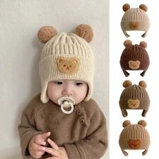 Gorra de invierno para bebé gorra de dibujos animados oso protección para la oreja sombrero de punto para niños pequeños niños segunda mano  Embacar hacia Argentina