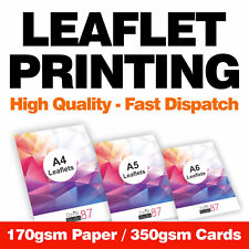 Full Colour Leaflets - Digitally Printed - A4 A5 A6 DL Flyer Printing Fast Print for sale  Shipping to South Africa