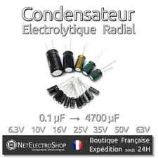 Condensateur Chimique Electrolytique - Choix : 0,1uF à 4700uF - 6,3V à 63V na sprzedaż  Wysyłka do Poland