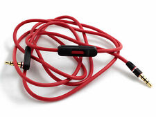 Cabo de áudio vermelho fio 3,5 mm cabo L para fones de ouvido Beats by Dr Dre auxiliar e microfone  comprar usado  Enviando para Brazil