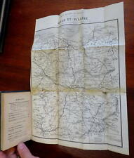 Guia de Viagem Rennes Brittany França 1884 Guia de Informações Turísticas com mapa grande comprar usado  Enviando para Brazil