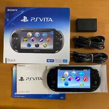 Sony PlayStation PS Vita PCH-2000 ZA11 negro caja delgada, cargador juego de memoria de 8 GB segunda mano  Embacar hacia Argentina