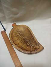 Wooden carved leaf for sale  ABERDARE