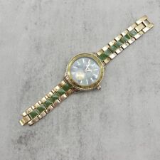 Relógio Betsey Johnson mostrador camuflado pulseira tom ouro verde 36mm BATERIA NOVA comprar usado  Enviando para Brazil