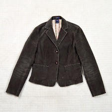Used, Vintage Gap Blazer Jacket Womens 6 Dark Brown Corduroy Stretch 2 Button Coat Y2K for sale  Shipping to South Africa