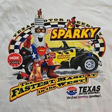 Usado, Camiseta NGK Spark Plugs SPARKY The Fastest Mascote TEXAS MOTOR SPEEDWAY 2007 Grande. comprar usado  Enviando para Brazil