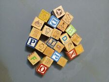 Lot wooden alphabet for sale  Bay City