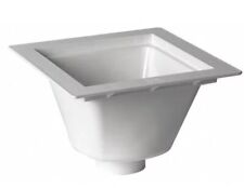 Oatey 42722 12" x 12" PVC Floor Sink with 6 1/2" Sump Depth and 4" Outlet, used for sale  Shipping to South Africa