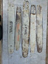 Stihl Brand Chainsaw Bar Lot Of 5 Used 14 16 18 Inch .063 .325 And 3/8 Stihl for sale  Shipping to South Africa