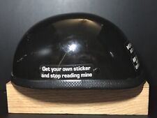 Novelty Shiny Black Motorcycle Half Helmet Cruiser Biker Large for sale  Shipping to South Africa
