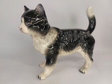 Coopercraft Black And White Cat Large 20cm Long 15cm Tall Vintage Pottery for sale  Shipping to South Africa