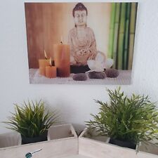 Glasbild buddha kerzen gebraucht kaufen  Oos