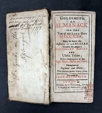 Usado, 18th Century 1730 MDCCXXX Georgian Regency Period John Goldsmith Almanack comprar usado  Enviando para Brazil