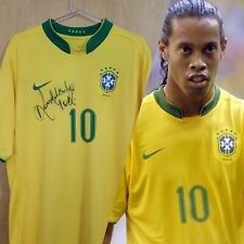 Ronaldinho 2006 Copa do Mundo Jogo Usado Assinado Brasil #10 Nike Sem Costura comprar usado  Brasil 