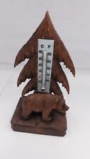 Wooden bear thermometer for sale  WIMBORNE