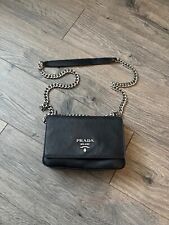 Bolsa de ombro Prada corrente tiracolo couro Saffiano 1BD133 nova comprar usado  Enviando para Brazil