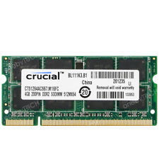 Crucial 4GB 2RX8 PC2-5300 DDR2-667MHz 200pin DDR2 SoDimm Laptop Speicher Memory, usado comprar usado  Enviando para Brazil