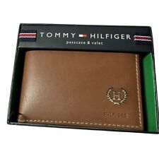 Billetera de cuero para hombre Tommy Hilfiger marrón nueva en caja, usado segunda mano  Embacar hacia Mexico