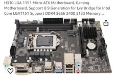 ATX DDR4 Gaming Motherboard,H310 LGA 1151 DDR4 Motherboard for Lvy Read Descrip. for sale  Shipping to South Africa