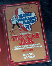 Texxas Jam Program 1978.  Aerosmith autographed !   Van Halen / Journey / Heart for sale  Shipping to South Africa