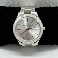 Relógio de quartzo Michael Kors Slim Runway MK3178 feminino prata mostrador analógico JNA609 comprar usado  Enviando para Brazil