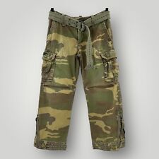 RARO Abercrombie & Fitch Calça Pára-quedista Camuflada Masculina S PLUS Cinto Abercrombie Antigo, usado comprar usado  Enviando para Brazil