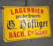 Emailleschild lagerbier bäch gebraucht kaufen  Berlin