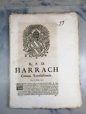 Sentenza 1737 harrach usato  Torri Del Benaco