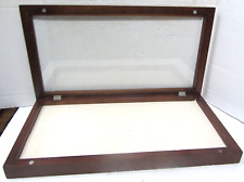 Wood w/Glass Traveling Jewelry Display Case  21.75"x 10.5"x 2" for sale  Shipping to South Africa
