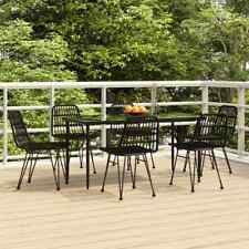qiangxing 7 Piece Patio Dining Set  Dining Table Set Patio Table and Chairs P5R3, used for sale  Shipping to South Africa
