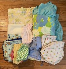 Lote de mantas vintage para bebé sábanas para cuna saco de dormir ropa para bebé lote segunda mano  Embacar hacia Argentina