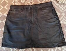 Faux leather black for sale  IPSWICH