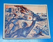 Vtg 1939 Gum Inc. War News Pictures #87 Poles Capture Tanks W/ Flaming Grenades, used for sale  Shipping to South Africa