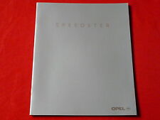 OPEL Speedster folleto folleto folleto de 2000 segunda mano  Embacar hacia Mexico