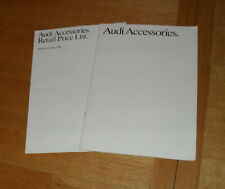 Audi accessories brochure for sale  FAREHAM