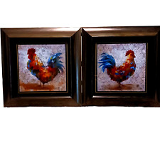 Pair rooster framed for sale  Homerville