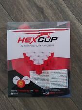 HEXCUP  Party Pong Beer Pong Cup Set  22 Reusable RED Cups, 3 Balls, Game Card segunda mano  Embacar hacia Mexico