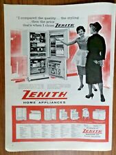1959 máquina de Zenith Duluth Minnesota ad ZENITH electrodomésticos Refrigerador segunda mano  Embacar hacia Argentina