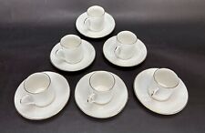 Tiffany & Co. Staffordshire Crown Demitasse Espresso Tea Cup Set of 6 for sale  Shipping to South Africa