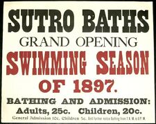 baths sutro poster for sale  Lone Tree