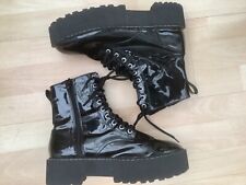 Divided black patent for sale  MANCHESTER