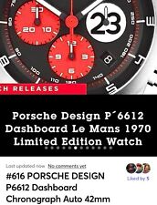 #616 Porsche Design P’6612 Dashboard Le Mans 1970 relógio um achado raro comprar usado  Enviando para Brazil