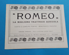 Pubblicita 1920 trattore usato  Roma