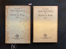 1948-49 NON-VIOLENCE in Peace and War MAHATMA GANDHI 2 Vols, RARE VINTAGE SET segunda mano  Embacar hacia Mexico